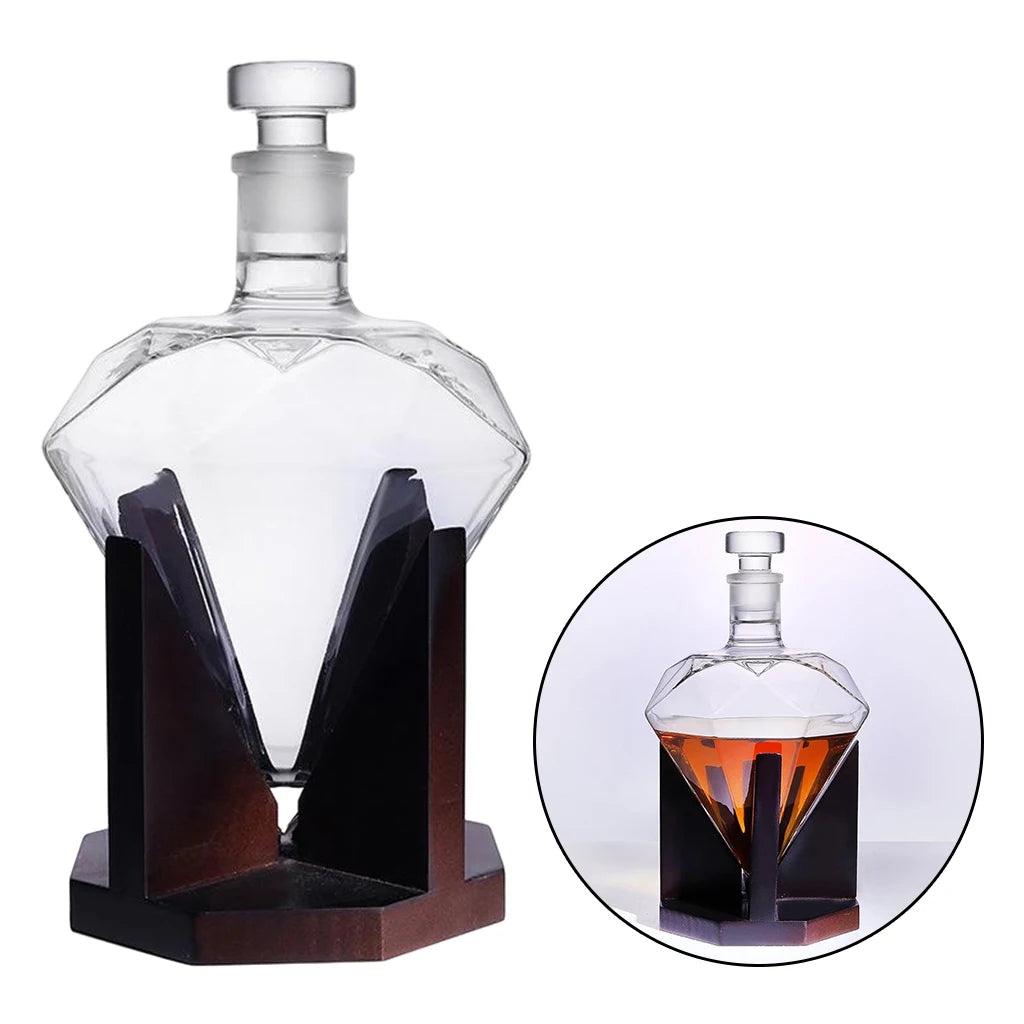 850ml Crystal Whiskey Decanter Luxurious Wine Wine Pourer Whisky Dispenser