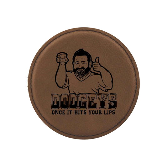 Dodgeys Bourbon Brown Round Coaster - Set of 2